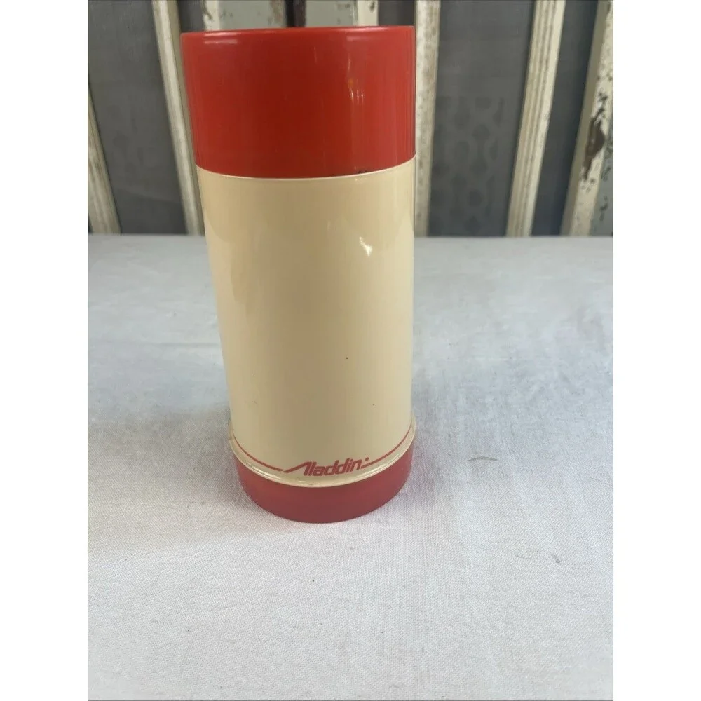 Vintage Aladdin Thermos Bottle 10 oz. Wide Mouth Drink Soup Lunch Container